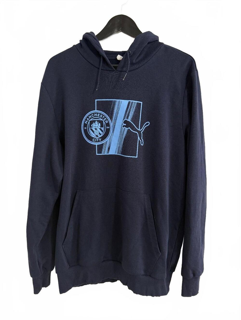 Manchester City Puma Hoodie Sweatshirt Men's Size Large